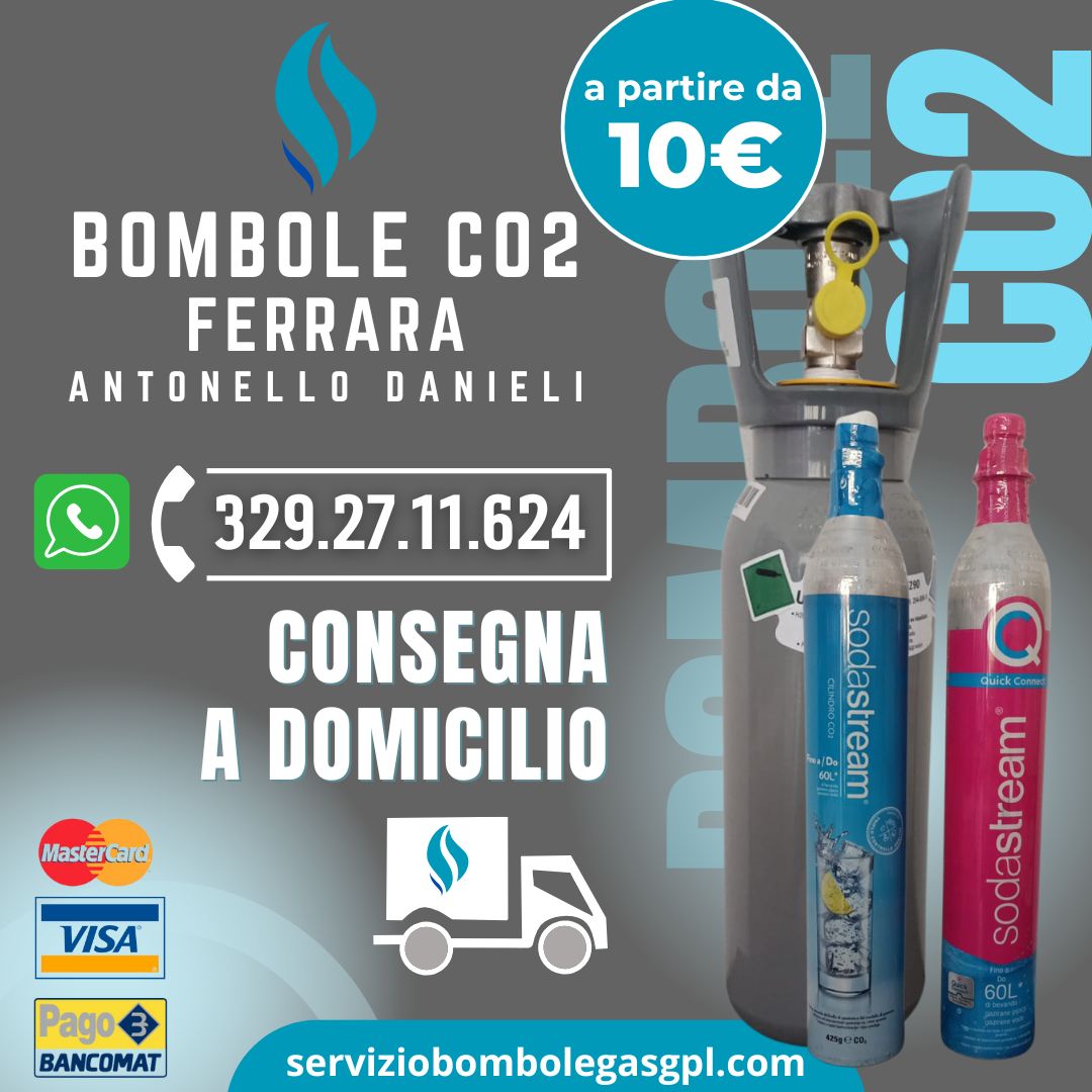 bombole co2 ferrara consegna domicilio